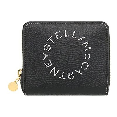 [Stella McCartney] ZIP AROUND MINI WALLET EMBOSSED GRAIN 7P0009 WP0057 Black 