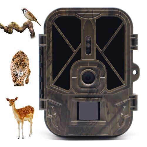50MP Wildlife Trail Camera 4K Game Hunting Cam Built-in 10000mAH Lithium Battery