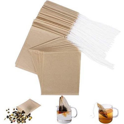 Eco-Fil Disposable Tea Filter Bags for Loose Tea, Wood Pulp Material, 
