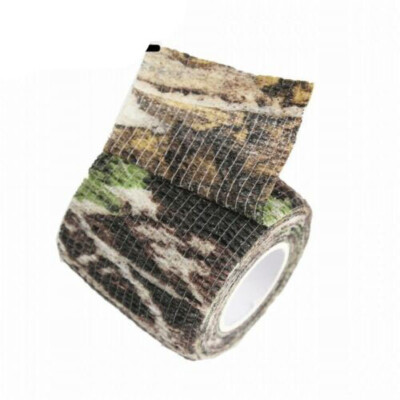 5PCS Military Camo Stretch Bandage Camping Hunting Camouflage Stealth Tape Wrap