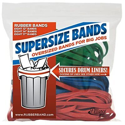 Alliance Rubber 08997 SuperSize Bands Assorted Large Heavy Duty Latex Rubber ...