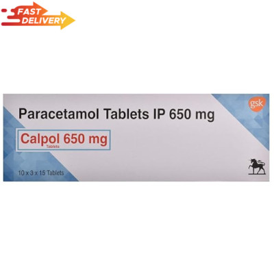 Paracetamol 650mg 120 Tablets For Pain Fever Relief