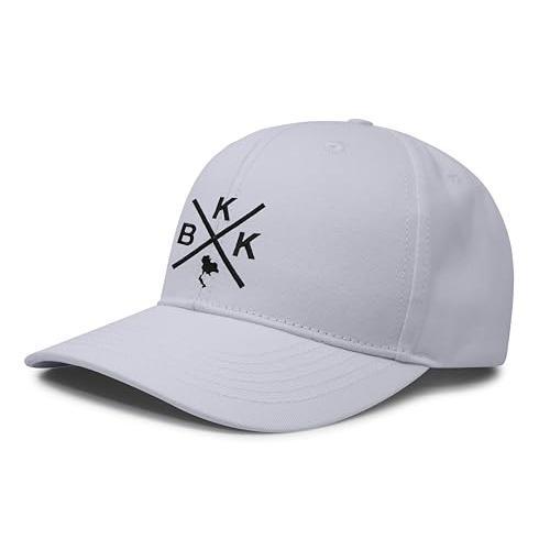Bangkok BKK for Men Women Snapback Trucker Baseball Cap (All White)