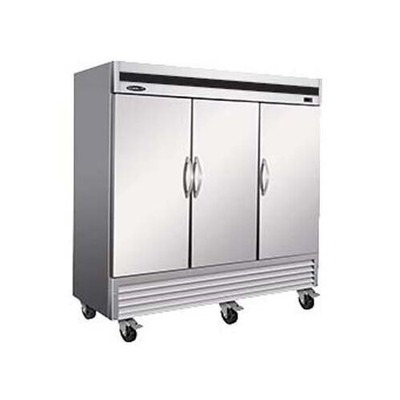 Chef's Ikon CIB81F-DV 81'' Solid Door Reach-In Freezer, 66 cu. ft., 3 Section