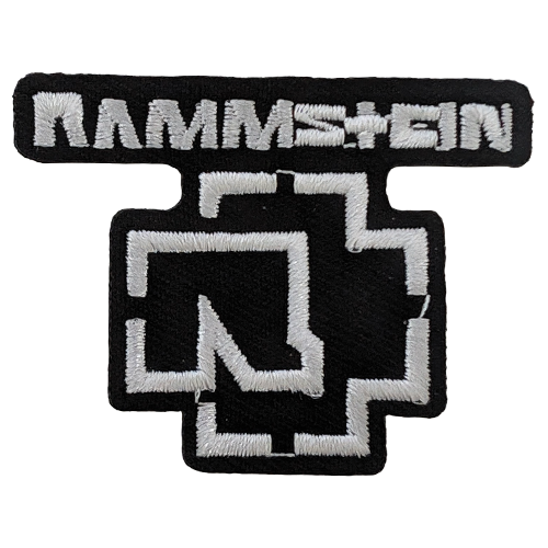 Rammstein Patches, Iron On Embroidery Patches, Rammstein Logo Patch