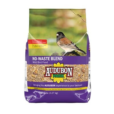 No Waste Blend Wild Bird Food, Premium Shell Free and No Mess Bird Seed for O...
