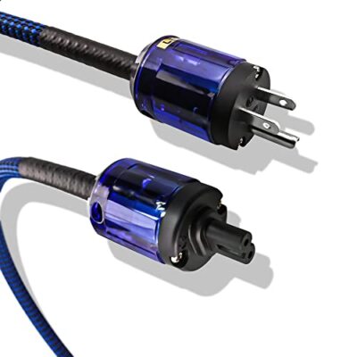 HiFi Audiophile Power Cord HiFi Audio AC Power Cable Power Cord US Plug (Figu...
