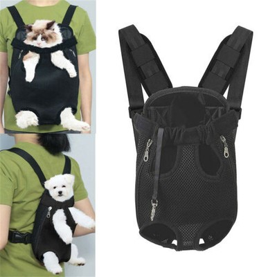 Pet Carrier Backpack Adjustable Pet Front Cat Dog Carrier Travel Bag Legs Out US