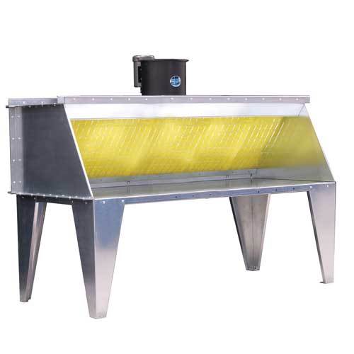 10' Wide Bench Type Paint Spray Booth Made By Paasche In The Us (new)