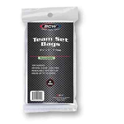BCW Resealable Team Bags/One-Touch Sleeves (1,3 or 5 Pack)