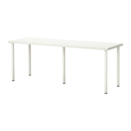 Ikea LINNMON/ADILS White Table Desk 200x60 cm Workspace for two