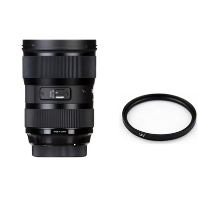 Sigma 24-35mm f/2 DG HSM Art Lens for Nikon F w/82mm UV Filter