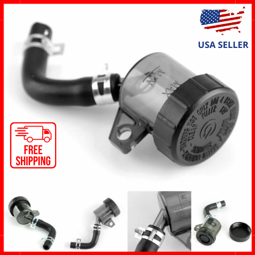 Universal Motorcycle Rear Brake Master Cylinder Oil Cup Fluid Bottle ReservoirUS