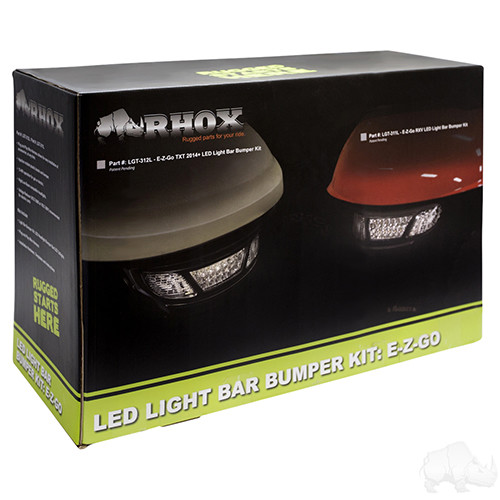 EZGO Golf Cart Light Bar Bumper Kit: RXV Years 2008-2015 LED Light Bar Kit