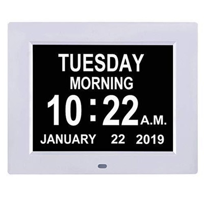 TMC [Newest Version Digital Day Calendar Clock -Extra Large Date Day Time of