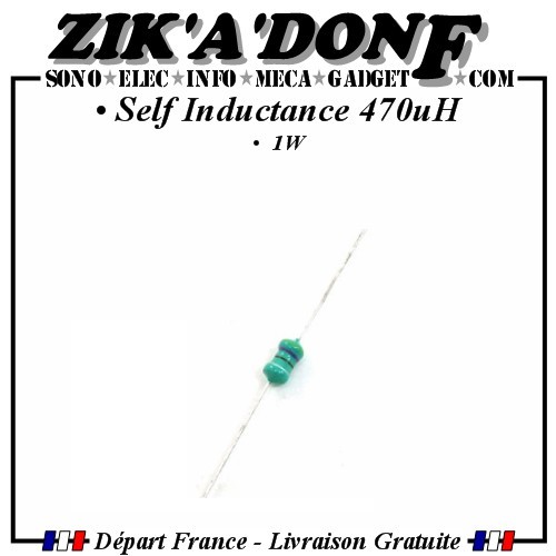 Self Inductance 470uh 1w