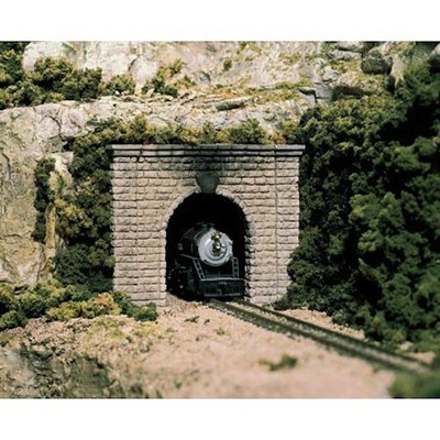 2164 Dbl Track Stone Block N Cast Foam Atherton Scenics Tunnel Portals 2