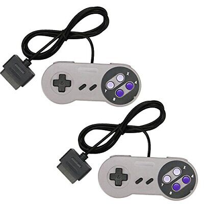 2 New Super Nintendo SNES System Console Replacement Controller 6FT for SNS-005