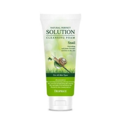 Deoproce Natural Perfect Solution Cleansing Foam Snail 170g -