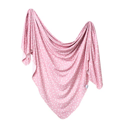 Large Premium Knit Baby Swaddle Receiving Blanket