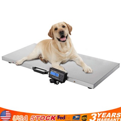 1100 Lbs Heavy Duty Digital Livestock Vet Scale Hog Pet Dog Sheep Goat Scale US