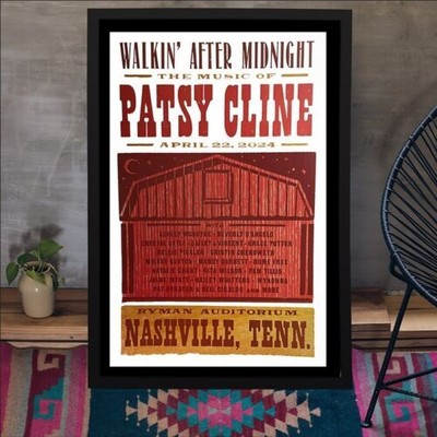 Patsy Cline April 22, 2024 Ryman Auditorium Nashville, TN Poster Unframed Decor