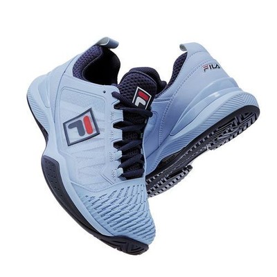 Pre-owned Fila Men's Speedserve Energized Sneaker Blue/ Navy/ Red - 1tm01869-431, In Fnvy
