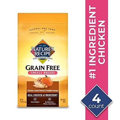 Nature's Recipe Grain Free Small Breed Dry Dog Food, Chicken, Sweet Potato &