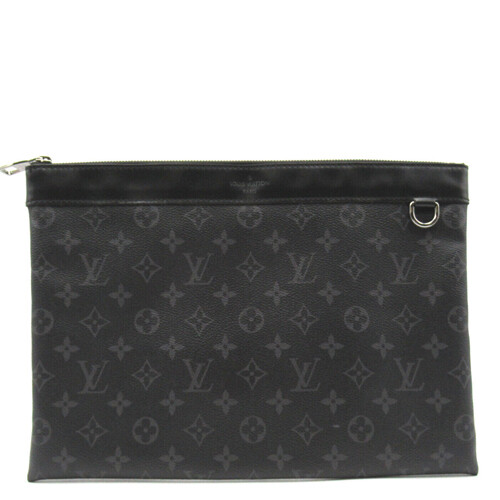 LOUIS VUITTON Art Deco Clutch Bag Accessories Bag M52635 Black Epi