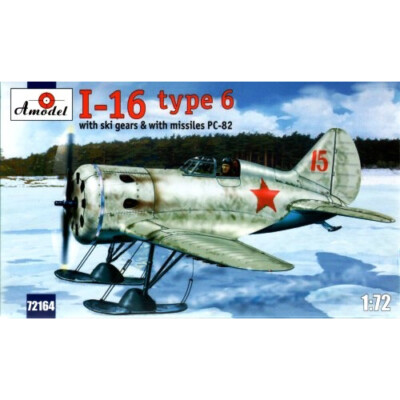 AMODEL 72164 Polikarpov I-16 type 6 Soviet fighter Scale 1/72 Plastic model kit