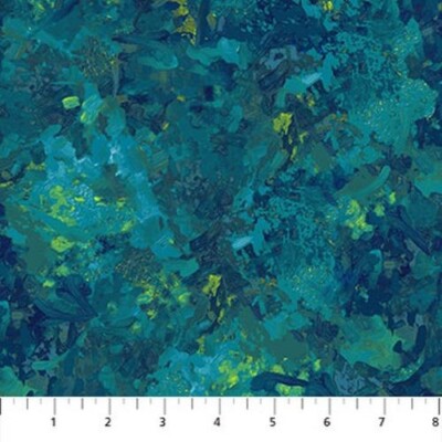 Chroma Flannel By Northcott - Peacock  #F9060-66