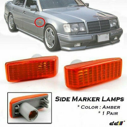 Side Blinker Lights MARKER Turn Signals Lamp Lamps Mercedes Benz W124 86-93.