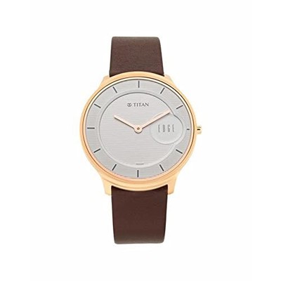 Pre-owned Titan Analog White Dial Men's Watch-nq1843wl01