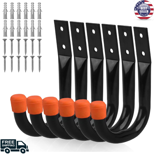 Garden Hose Reel Hanger Wall Mount Bike Hook Cable Storage Hanger Tool Organizer
