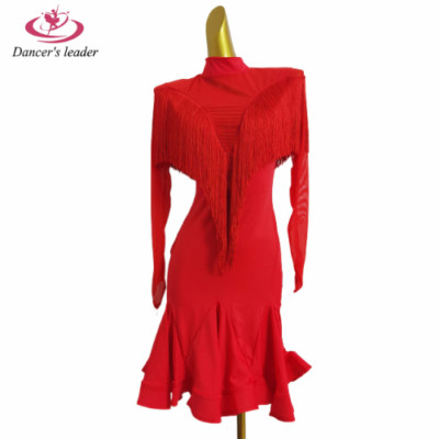 Latin Dance Dress Women's Dress Professional Dress Adult Stage Performance Dress