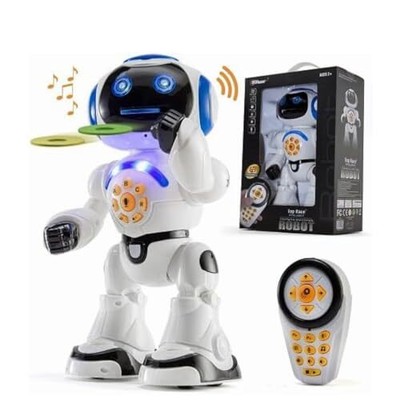 Programmable LED RC Robot Toys - Interactive 12'' Tall Dancing & Talking Robot...