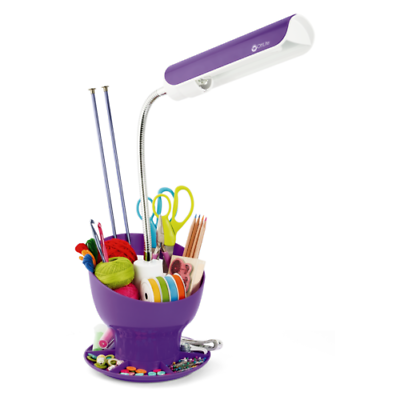 Ottlite 13W light Craft Space Organizer Purple desk lamp eBay