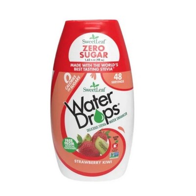 Mejorador De Agua Sweet Drop Fresa Kiwi 1.62 oz Por Sweetleaf Stevia
