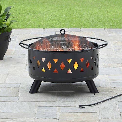 Heater Outdoor Garden Patio Firepit Fireplace Grill Fire Pit Retro