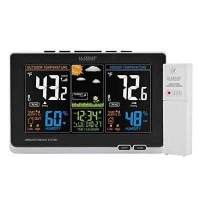 Advanced Weather Station With Fullcolor Lcd & Atomic Time Monitor Indoor/outdoor