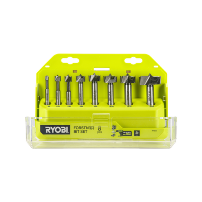 Ryobi 8 Piece Forstner Bit Set sized from 6mm 35mm X wing design