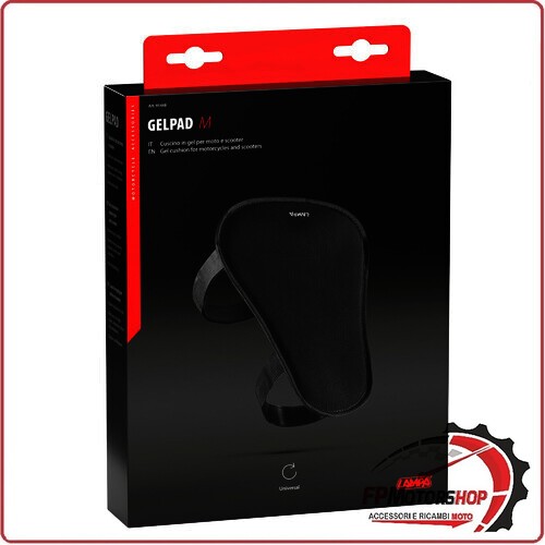 91448 GELPAD CUSCINO IN GEL UNIVERSALE PER SELLA MOTO E SCOOTER M 27X22 CM