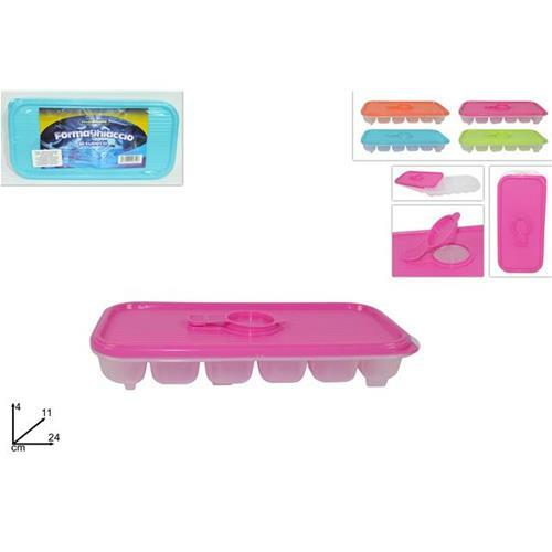 Vaschetta FormaGhiaccio Forme 18 Cubetti Ghiaccio Con Copertura Coperchio dfh