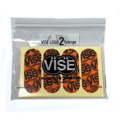Vise Bowling Hada Patch #2 Logo 1'' Orange Tape Pre Cut 40 Pieces