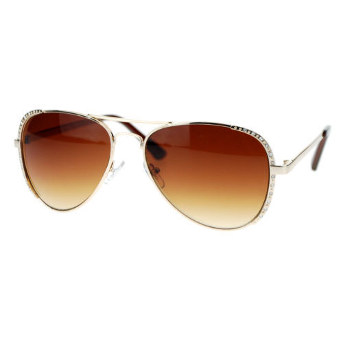 【特価セール】Kate Spade blossom 58mm aviator サングラス Kate Spade Blossom/O/S Clear Silver Aviator Sunglasses 58-14