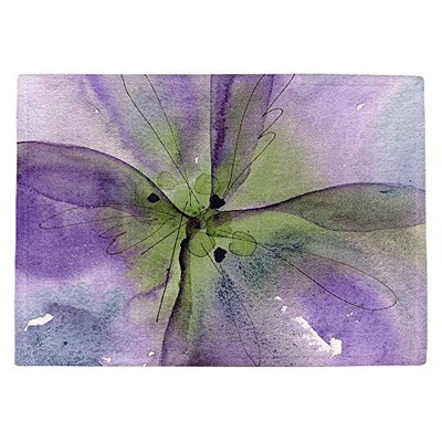 Made in USA - DiaNoche Fabric Kitchen Place Mats by Dawn Derman Pansy I