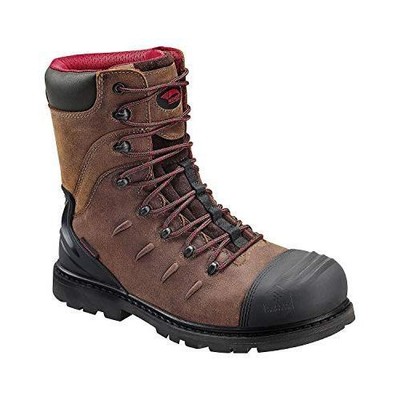 Pre-owned Avenger Men's 8-inch Hammer Carbon Toe Waterproof Work Boots - A7555, Brown