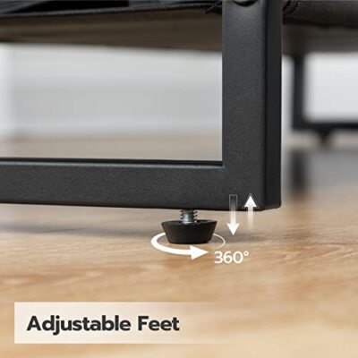 SHOE RACK Shelf Organizer Rustic Brown 5 Tier 11.2"x29.5"x 29.5" HOOBRO