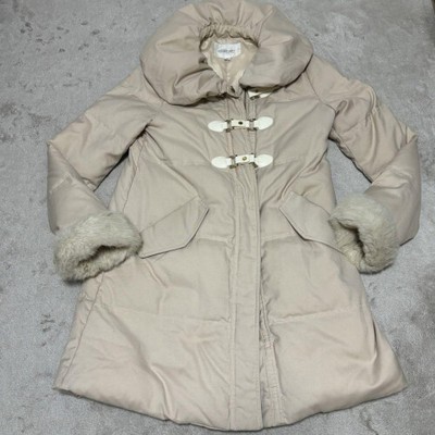JILL STUART Duffle Down Coat Shawl Collar A-Line Size S