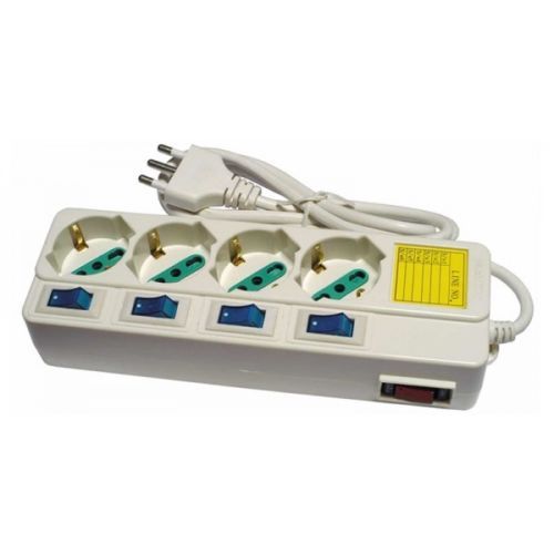 Ciabatta Multipresa A 4 Prese Con 5 Interruttori Presa Multipla Corrente dfh